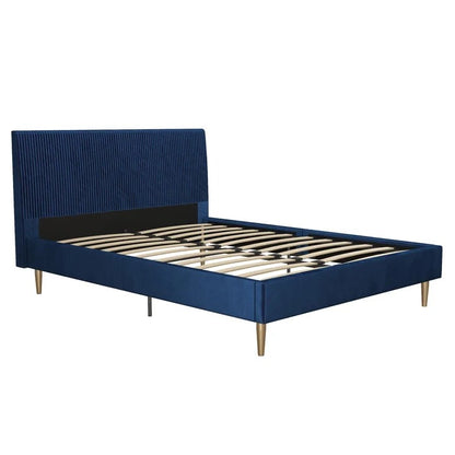 Double Bed: Sturdy Wooden Frame Bed