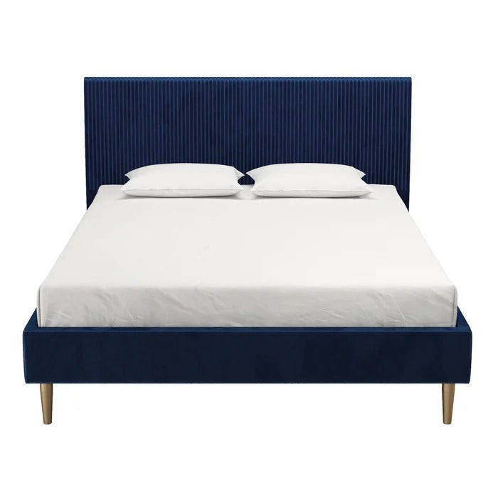 Double Bed: Sturdy Wooden Frame Bed