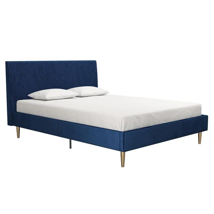 Double Bed: Sturdy Wooden Frame Bed