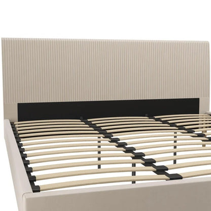 Double Bed: Sturdy Wooden Frame Bed