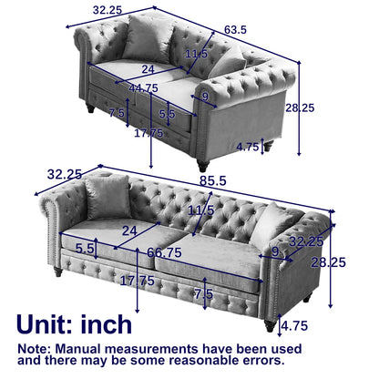 7 Seater Sofa Set:  Combo Sofa for Stylish Living Room Furniture