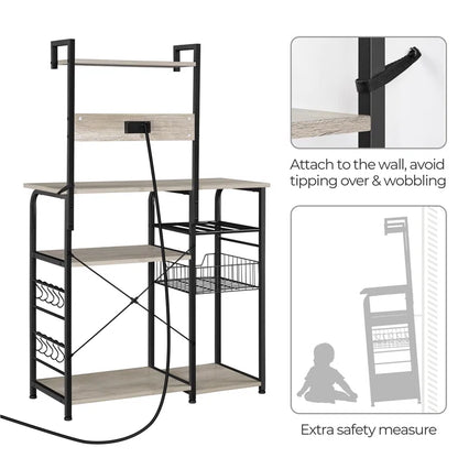 35.5''Typical Baker's Rack Compatible with Microwaves