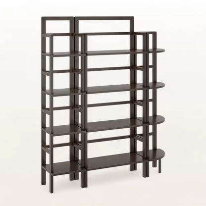 Kitchen Racks: Modern Open-Back Multi-Tier Kitchen Storage Shelf with Curved Edges