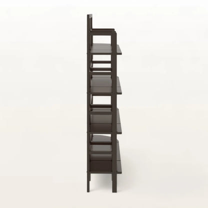 Kitchen Racks: Modern Open-Back Multi-Tier Kitchen Storage Shelf with Curved Edges
