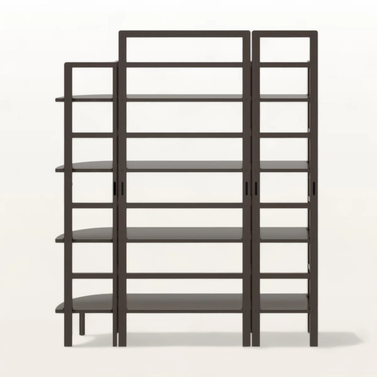 Kitchen Racks: Modern Open-Back Multi-Tier Kitchen Storage Shelf with Curved Edges