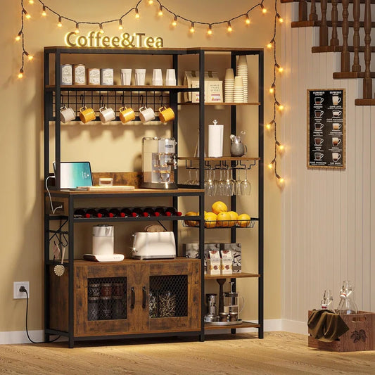 Kitchen Racks: 47.2'' Metal Baker's Rack with Microwave Compatibility