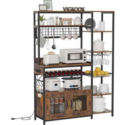 Kitchen Racks: 47.2'' Metal Baker's Rack with Microwave Compatibility