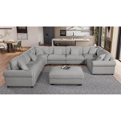 7 Seater Sofa Set: Reversible 8 Seater Corner Sectional Sofa