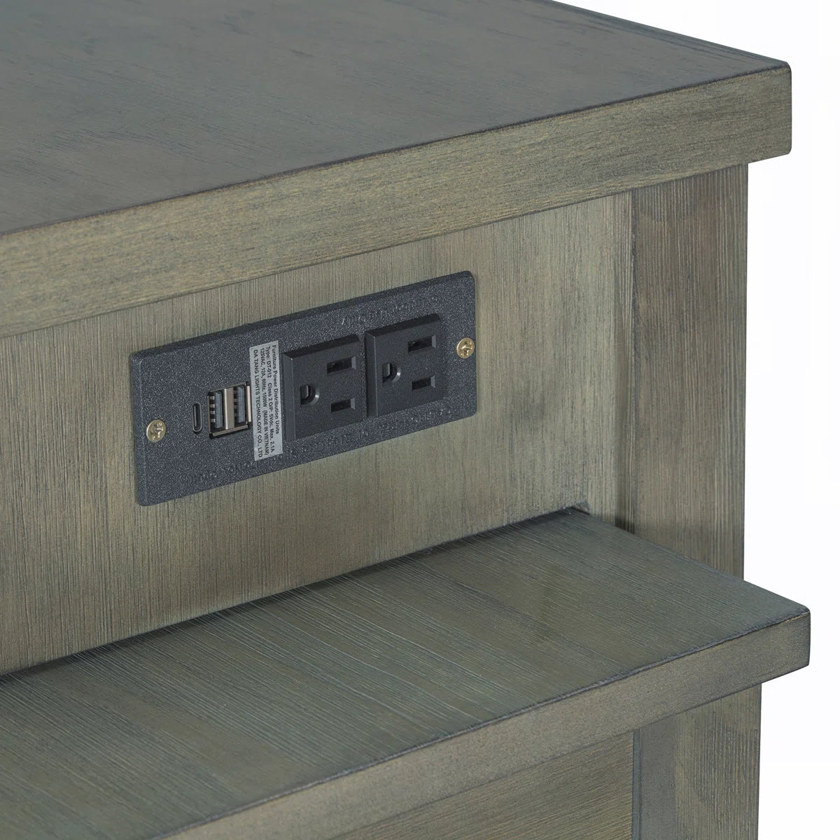 Kitchen Island Table with Expandable Countertop, Power Outlets &amp; Storage – Retro Style for Modern Homes