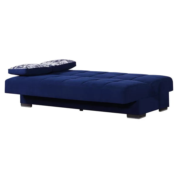 3 Seater Sofa: Soho 74 in. Fabric 3-Seater Twin 3-in-1 Sleeper Sofa Bed with Storage
