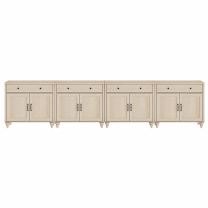 tv panel: 85" TV console table with farmhouse style, 8 doors, 4 drawers