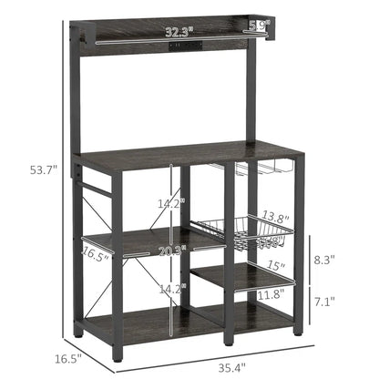 Kitchen Racks: 35.4'' Standard Composite Baker's Rack Compatible with Microwaves