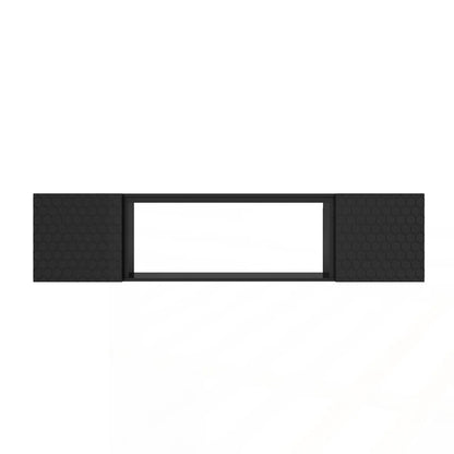 tv panel: Modern Wall-Mounted Floating tv panel, Fits Up to 80" Screens