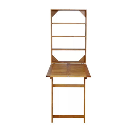 Folding Study Table: 23'' Wall Mounted Desk
