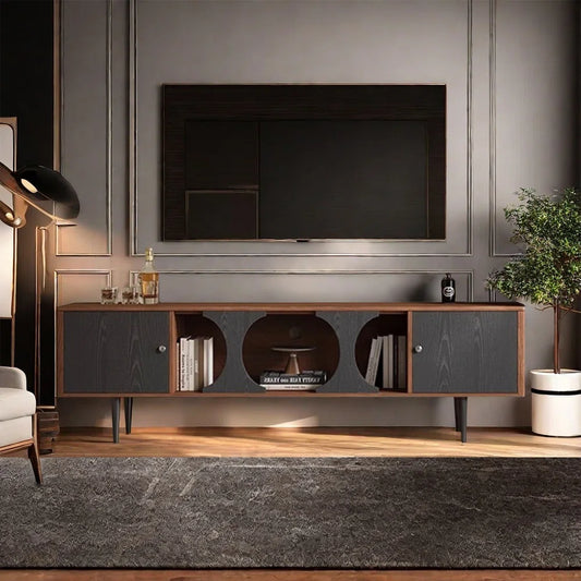 tv panel: French Style Solid Wood TV Cabinet with Elegant Carved Design Details