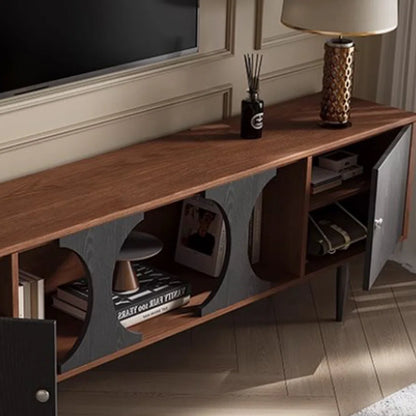 tv panel: French Style Solid Wood TV Cabinet with Elegant Carved Design Details