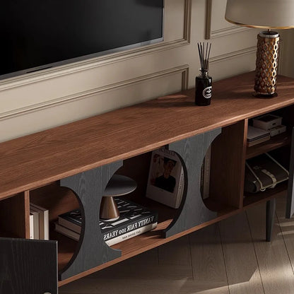 tv panel: French Style Solid Wood TV Cabinet with Elegant Carved Design Details