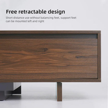 tv panel: 79"-130" Extendable TV Stand with Three Spacious Drawers