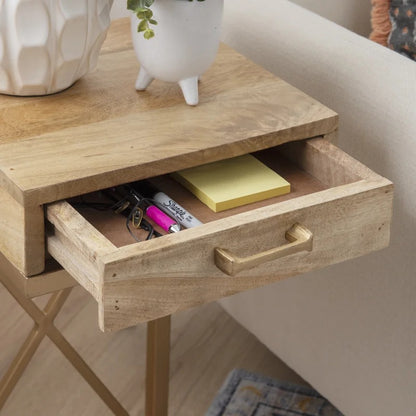 Side Tables: Gold Holte End Table