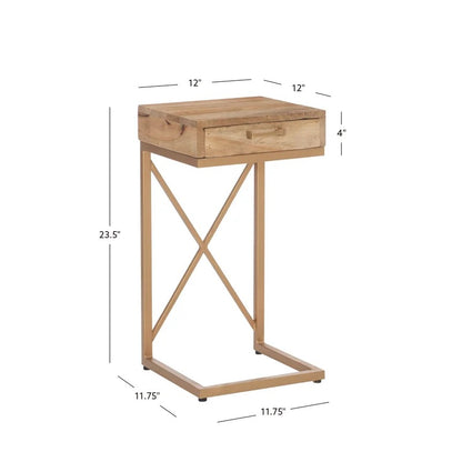 Side Tables: Gold Holte End Table