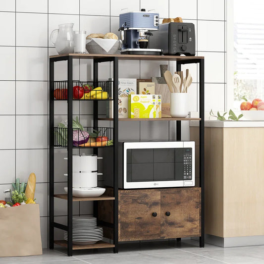 Kitchen Racks: 31.5'' Baker's Rack made of Steel with Microwave Compatibility