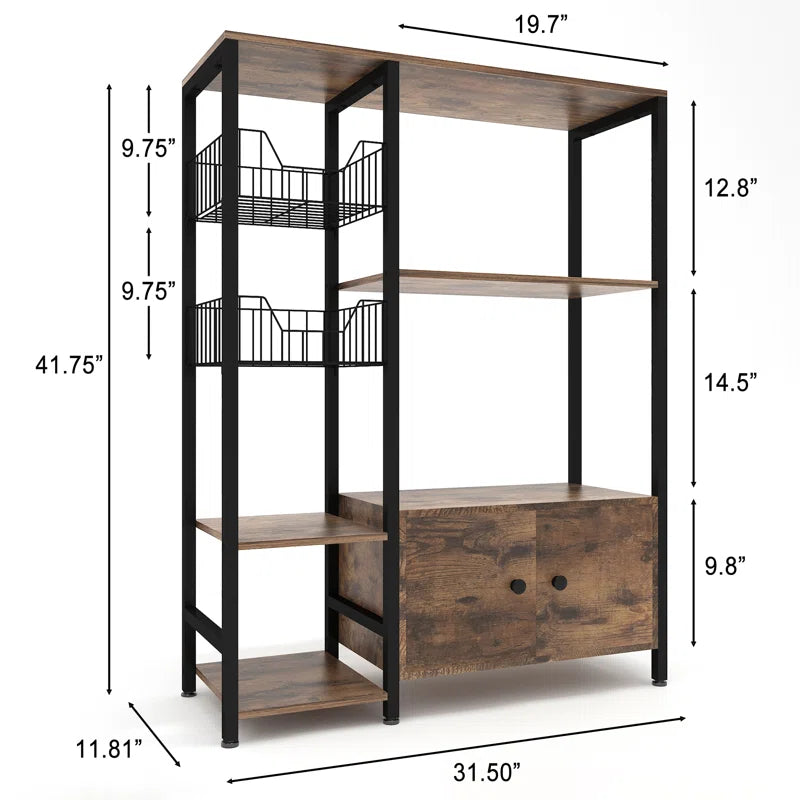 Kitchen Racks: 31.5'' Baker's Rack made of Steel with Microwave Compatibility