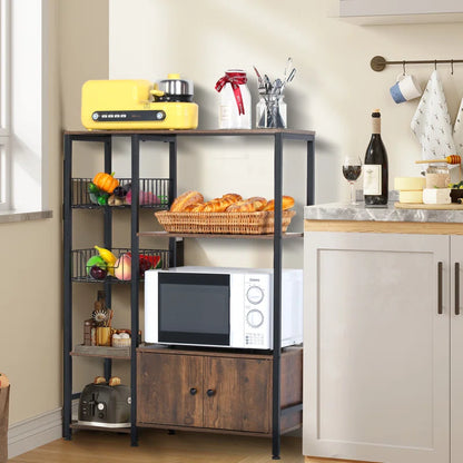 Kitchen Racks: 31.5'' Baker's Rack made of Steel with Microwave Compatibility