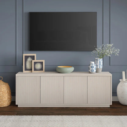 tv panel: Modern TV Console for 75" Screens with Storage and Sleek Design
