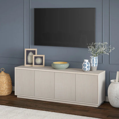 tv panel: Modern TV Console for 75" Screens with Storage and Sleek Design