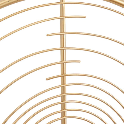 Home Decor: Gold Metal Wall Clock Round