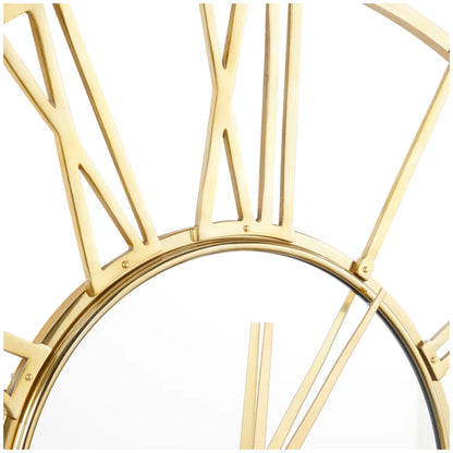Home Decor: Metal Wall Clock Gold