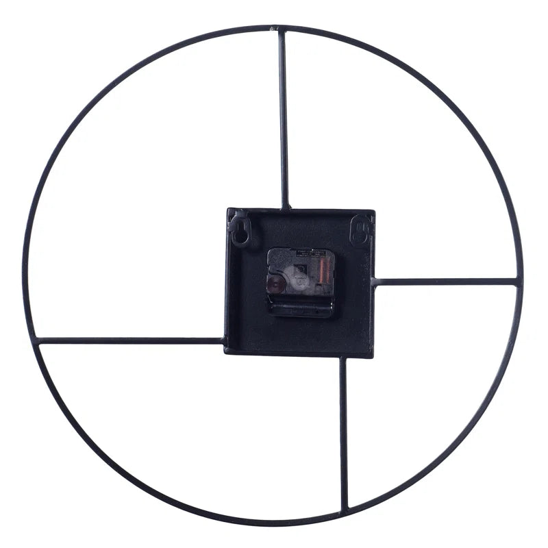 Home Decor: Metal Wall Clock Round Frame
