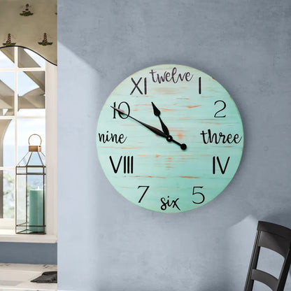 Home Decor: Solid Wood Wall Clock