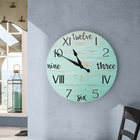Home Decor: Solid Wood Wall Clock
