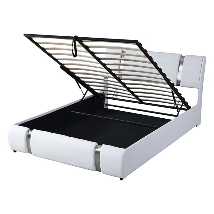 Hydraulic Bed: Aarav Upholstered Storage Bed