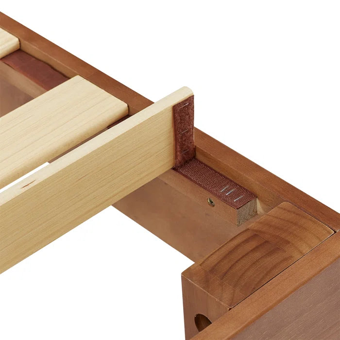 Hydraulic Bed: Addis Platform Bed with Adjustable Height Headboard for Bedroom