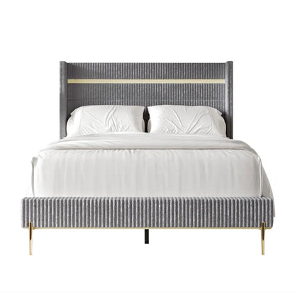 Hydraulic Bed: Anaika Upholstered Bed