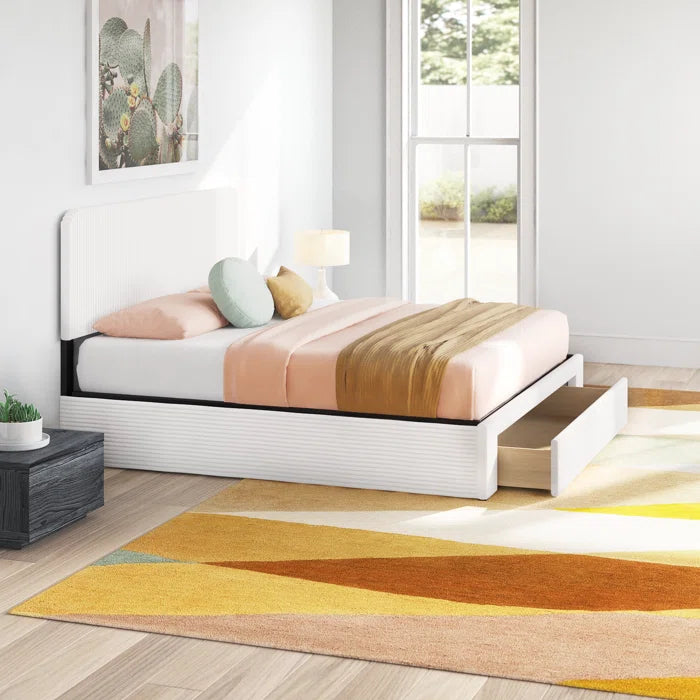 Hydraulic Bed: Audeline Upholstered Storage Bed