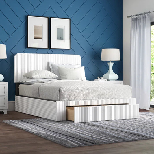 Hydraulic Bed: Audeline Upholstered Storage Bed