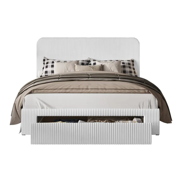 Hydraulic Bed: Audeline Upholstered Storage Bed