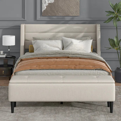 Hydraulic Bed: Bestar Upholstered Storage Bed