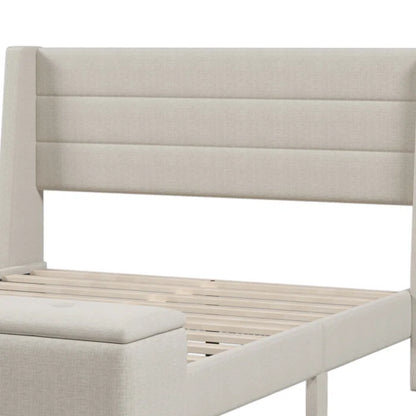 Hydraulic Bed: Bestar Upholstered Storage Bed