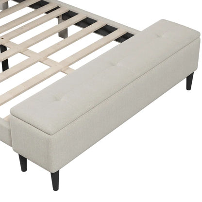 Hydraulic Bed: Bestar Upholstered Storage Bed