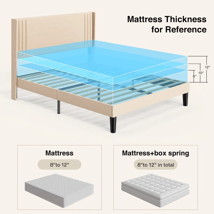 Hydraulic Bed: Bettyjean Upholstered Platform Bed