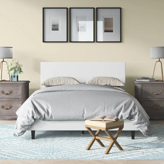 Hydraulic Bed: Cuomo Upholstered Bed