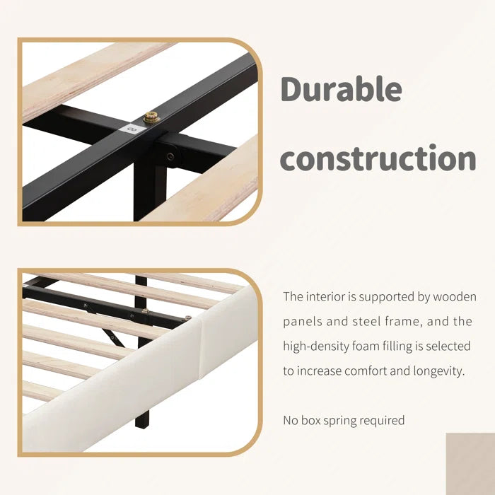 Hydraulic Bed: Deeb Upholstered Bed