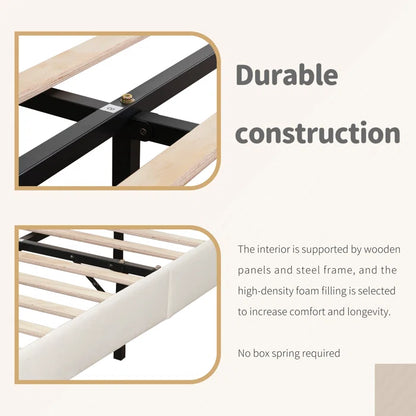 Hydraulic Bed: Deeb Upholstered Bed