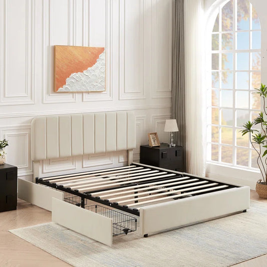 Hydraulic Bed: Dursley Upholstered Storage Bed