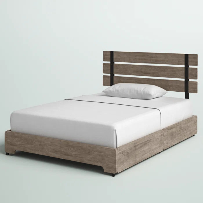 Hydraulic Bed: Em Storage Bed With 4 Drawers