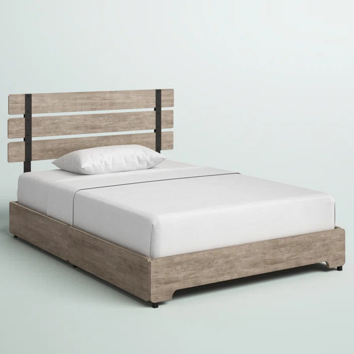 Hydraulic Bed: Em Storage Bed With 4 Drawers